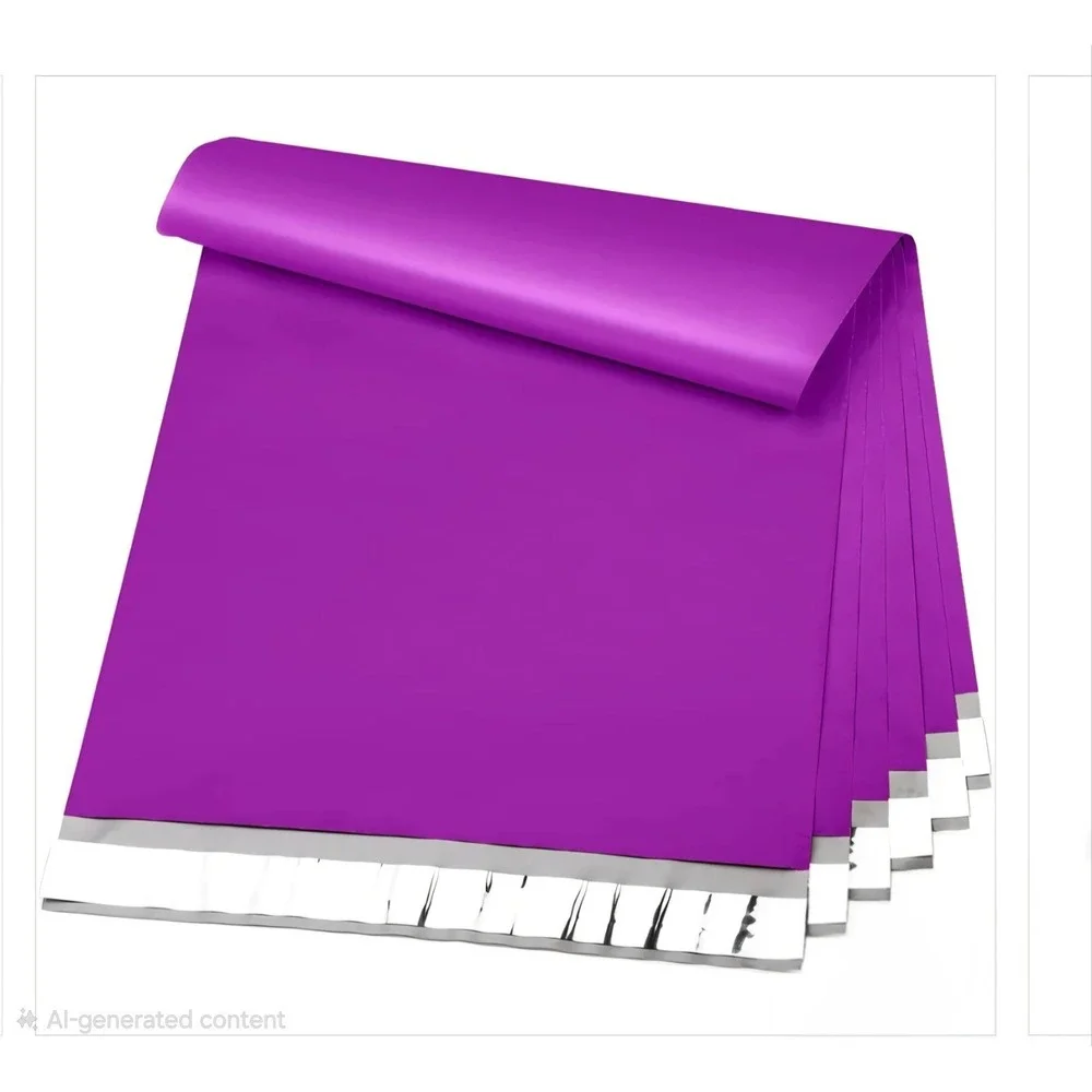 10 x 13‎ inch Purple Poly Mailers - 100 Count